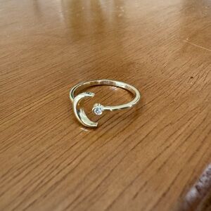 Certified 0,02 ct. Diamond 14K gold ring NEW with giftbox!HOLIDAY GIFT🎄🎁🎅🏻